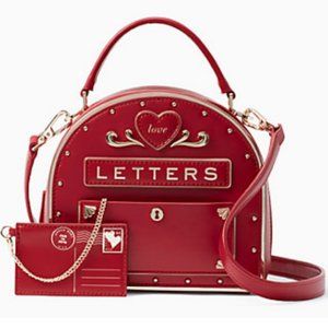 kate spade red yours truly mailbox purse crossbody bag RARE nwt